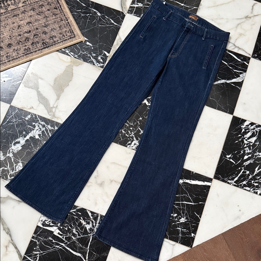 MOTHER Dark Blue Flare Jeans